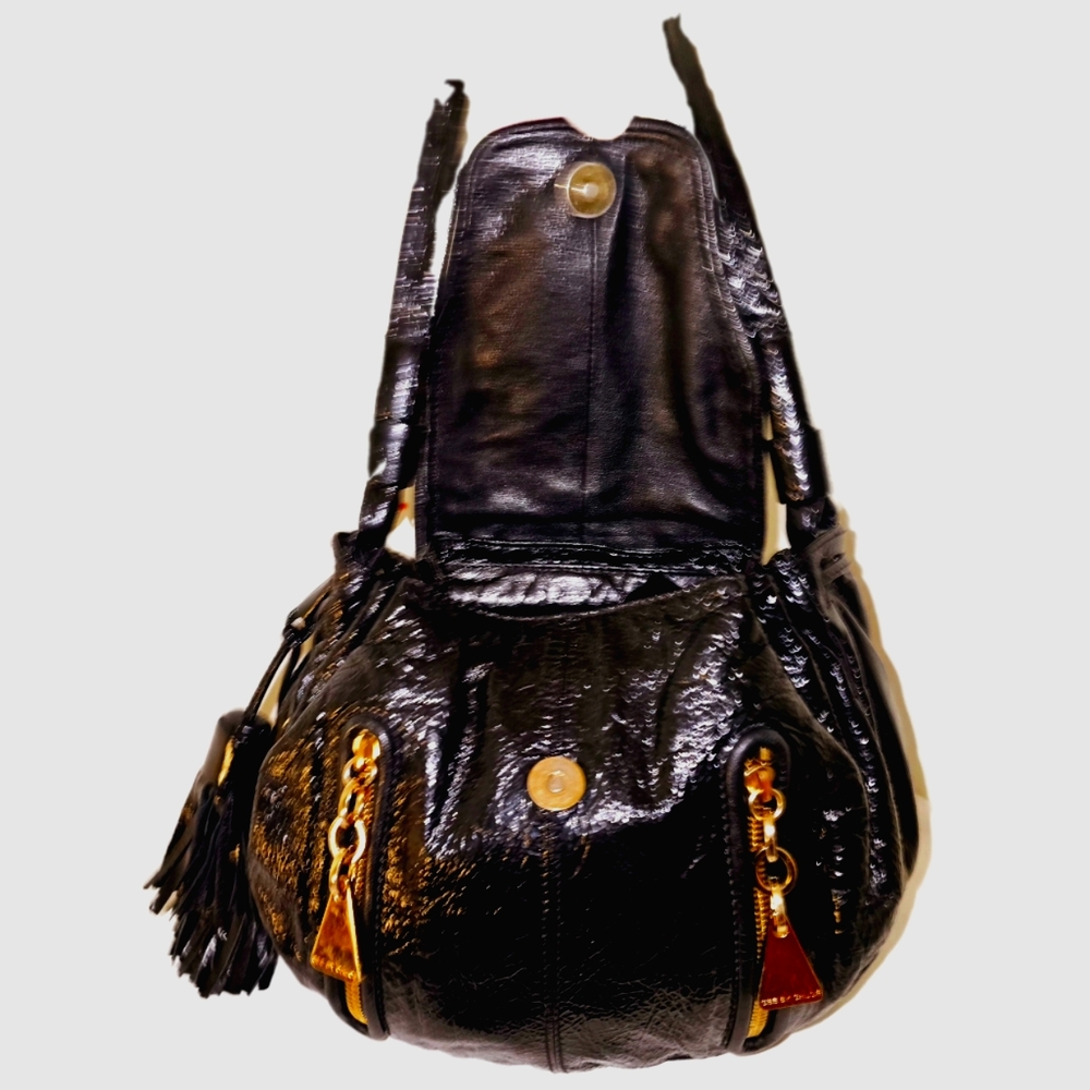 See by Chloe Cherry Black Leather Shoulder Bag